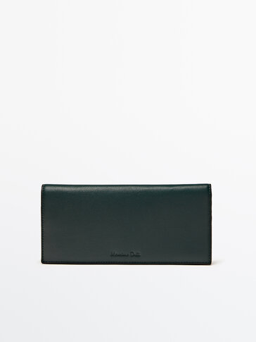 Nappa leather long purse