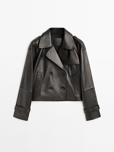 Massimo dutti best sale leather trench