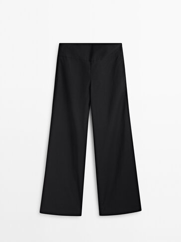 Massimo dutti clearance wide leg trousers