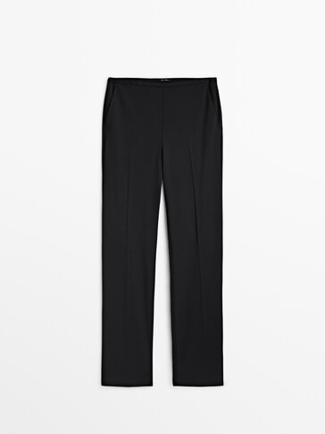 Straight fit suit trousers
