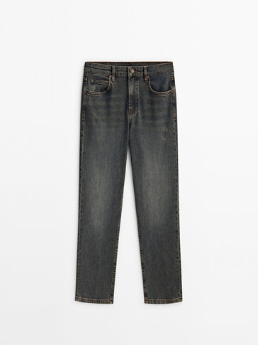 Jeans tiro medio slim cropped fit confort