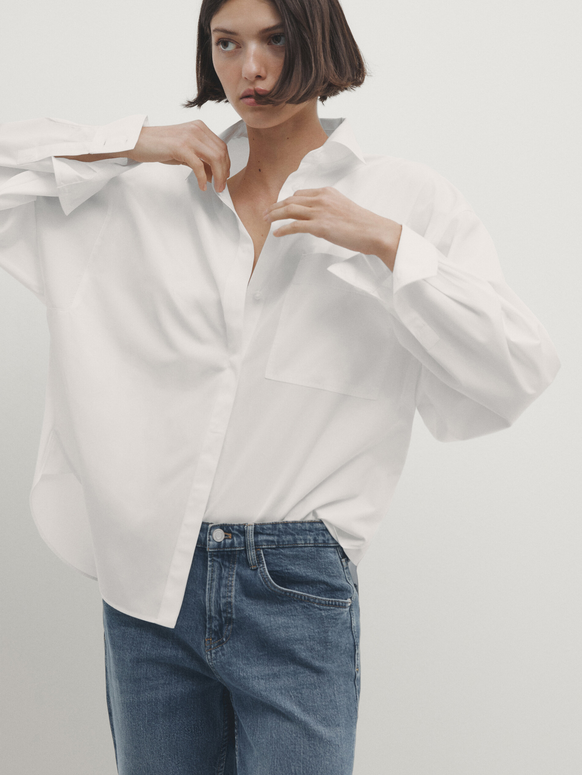 Midwaist slimcroppedfit jeans Massimo Dutti Worldwide