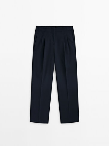 Darted jogger fit trousers