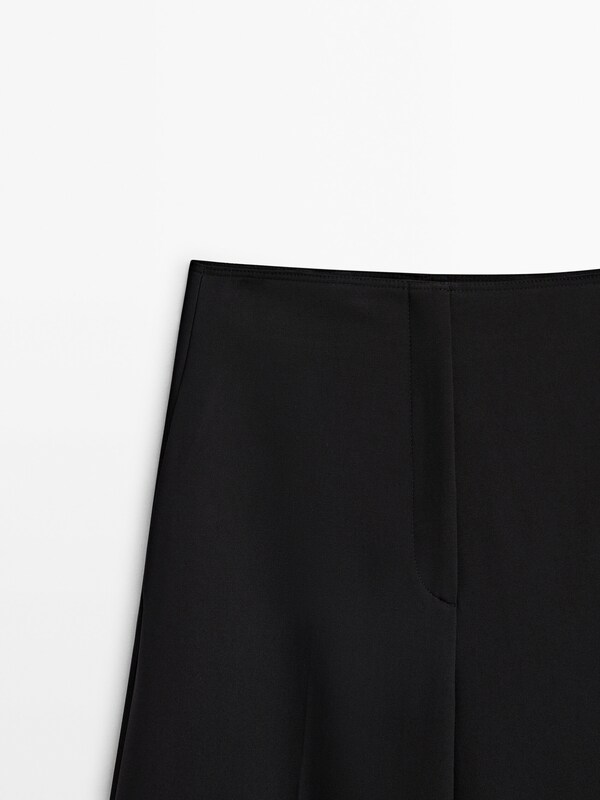 Black wide-leg suit trousers - Limited Edition · Black · Dressy ...