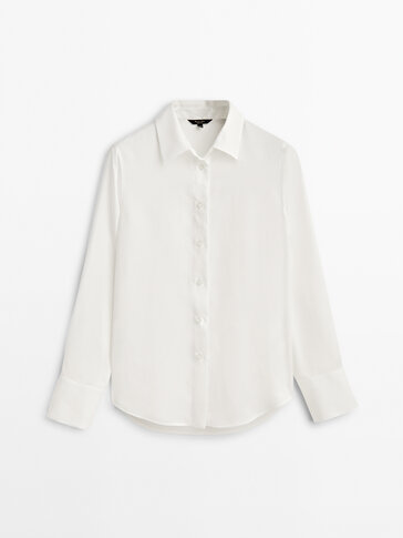 Basic White Shirts for Women - Massimo Dutti