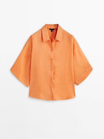 Women's orange shirts - Massimo Dutti