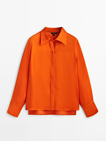 Women's orange shirts - Massimo Dutti