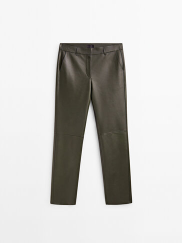 Pantalon cuir massimo discount dutti