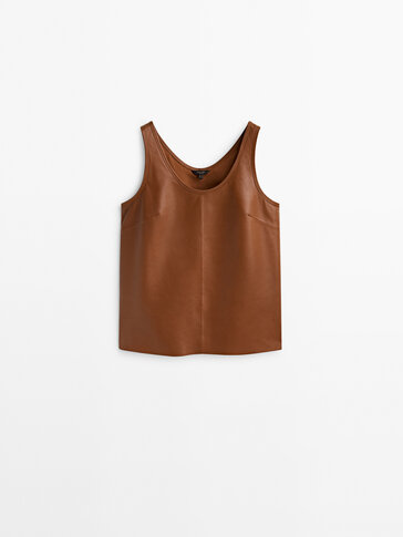Nappa leather top