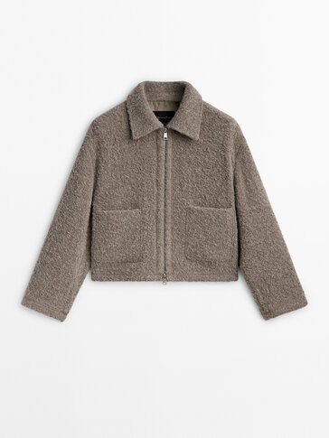 Massimo dutti tweed clearance jacket