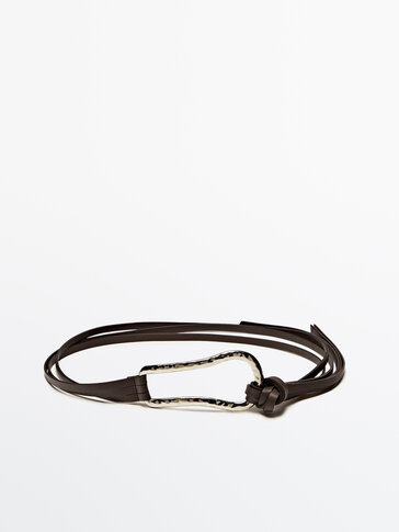 Wide belt with multiple leather straps - Limited Edition