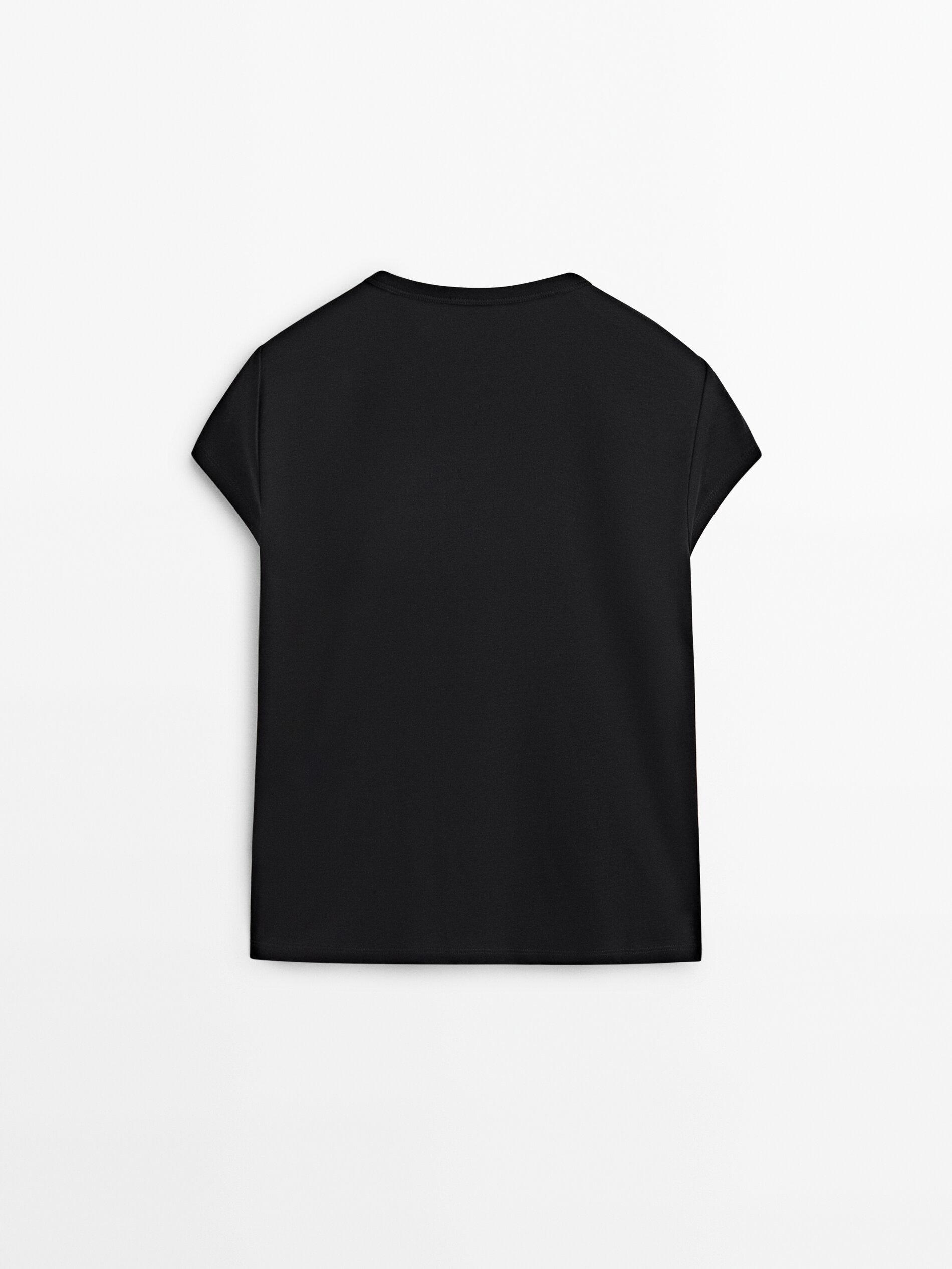Camiseta manga corta algodón mercerizado - Massimo Dutti República ...