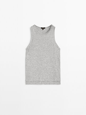 Sleeveless T-shirts for women - Massimo Dutti