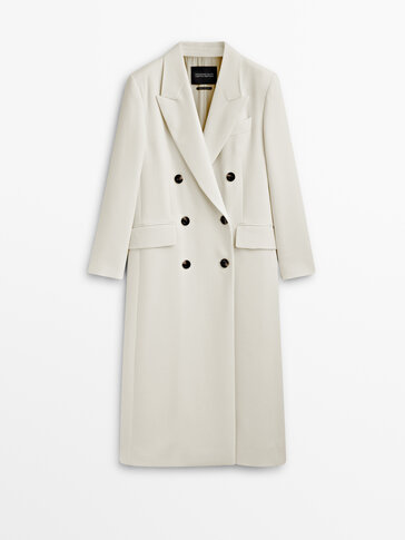 Μακρύ σταυρωτό παλτό Limited Edition