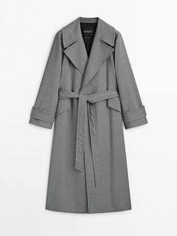 Textured belted trench coat - Limited Edition