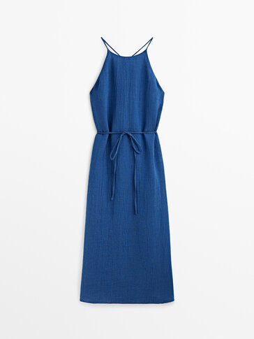 Massimo dutti linen clearance dress