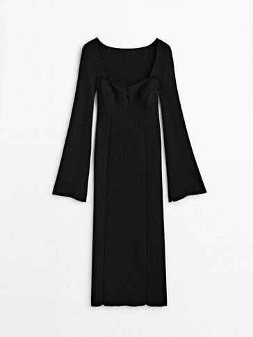 Massimo dutti hotsell black dress