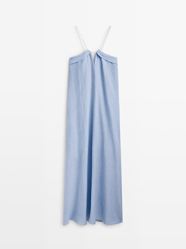 Massimo dutti hotsell blue dress