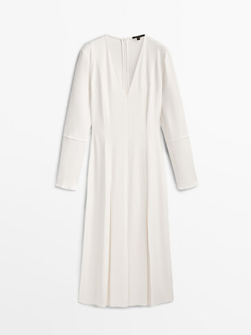 Massimo dutti outlet white dress