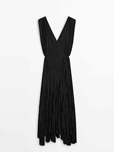 Massimo dutti two tone hotsell pleated dress