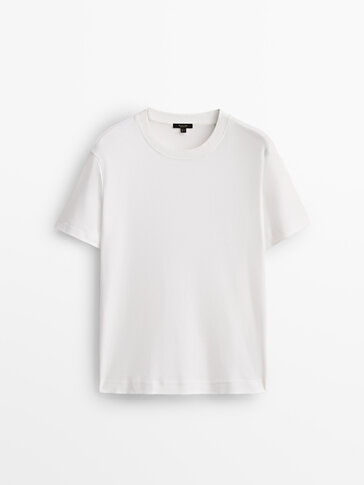 Short sleeve cotton t-shirt - Massimo Dutti