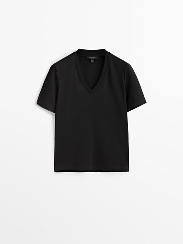Women's Short-Sleeve T-Shirts - Massimo Dutti