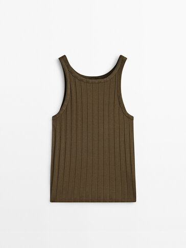 Sleeveless T-shirts for women - Massimo Dutti