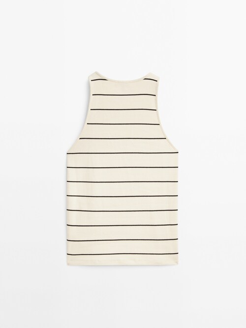 Ribbed Striped Tank Top