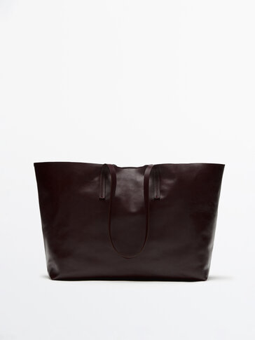 Nappa leather tote bag