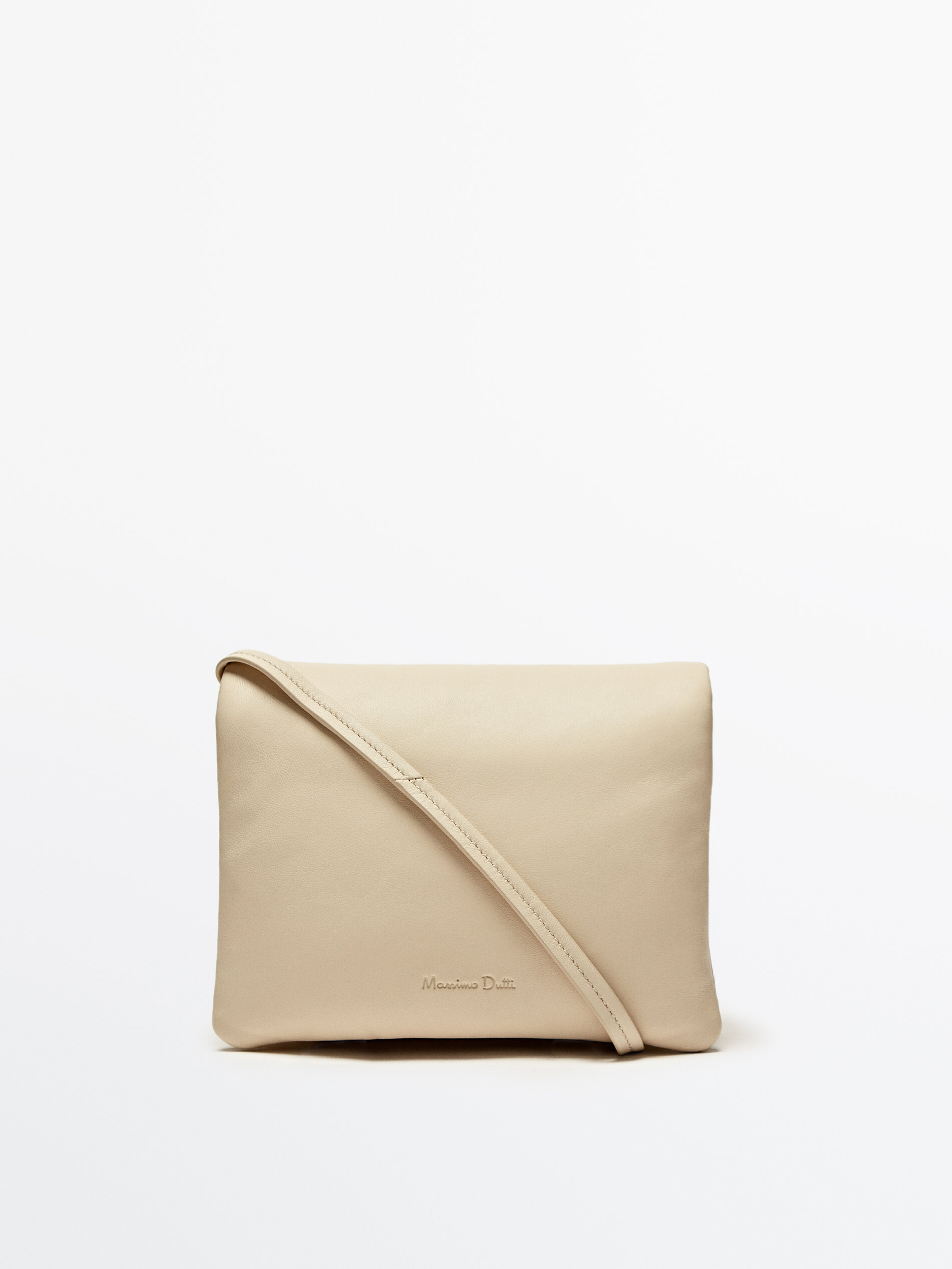 Massimo Dutti Bolso mini bandolera acolchado piel napa Paseo