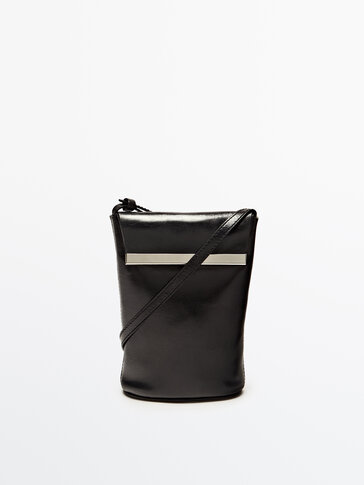 Малка кожена чантичка с дълга дръжка – Limited Edition