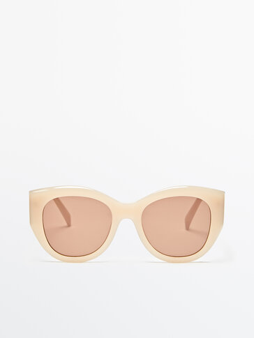 Oversize round sunglasses
