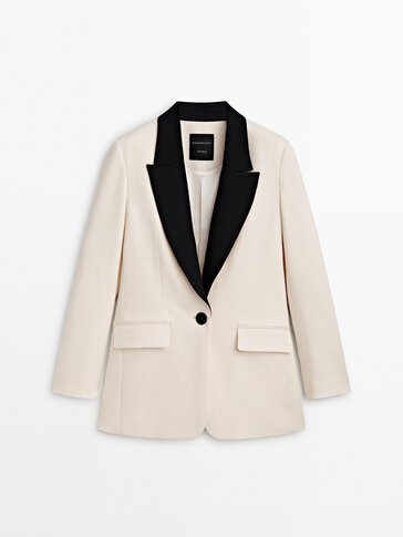 Contrast tuxedo suit blazer - Studio