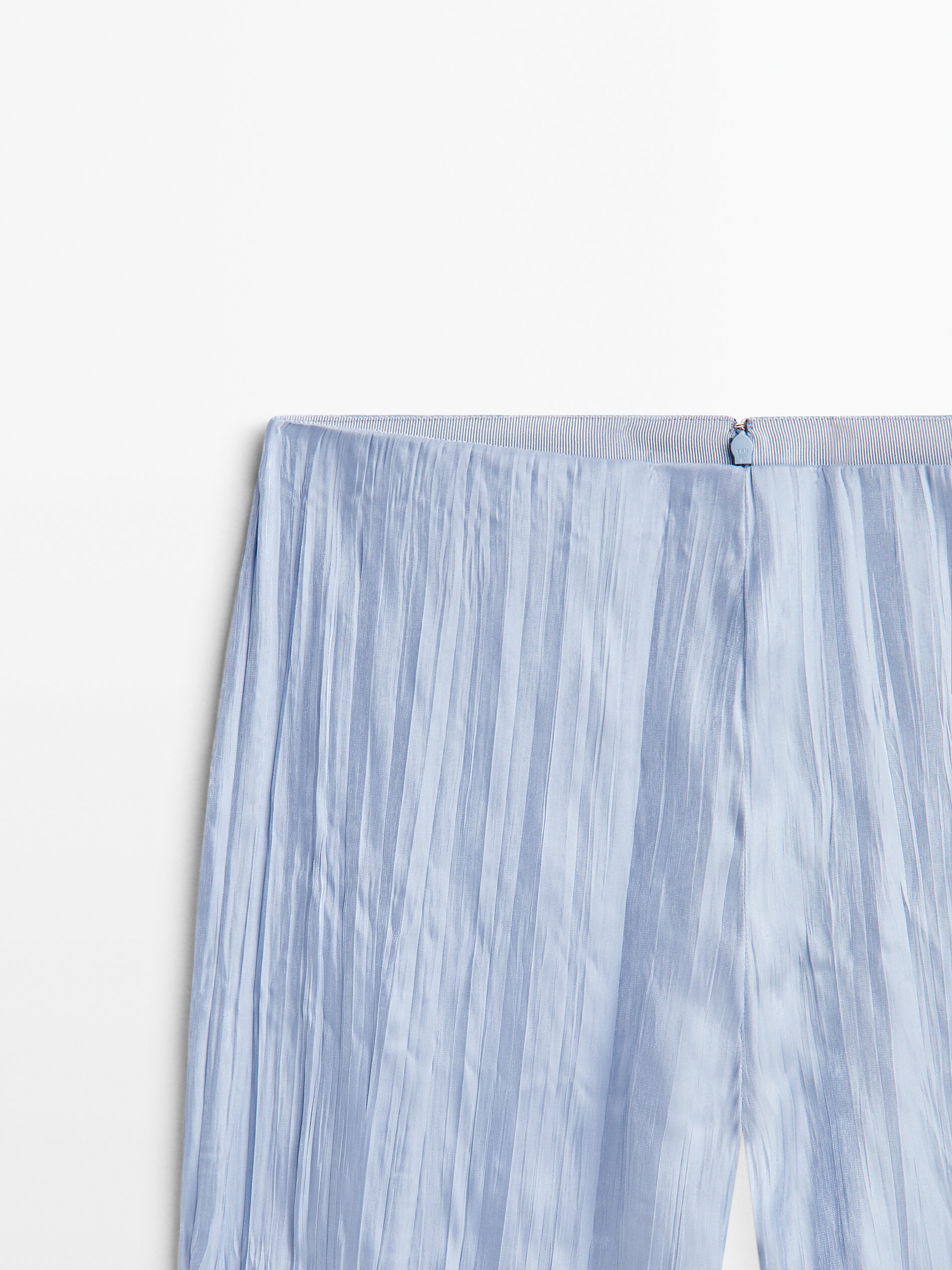 Pantalón ancho de organza, azul Pantalones para hombre