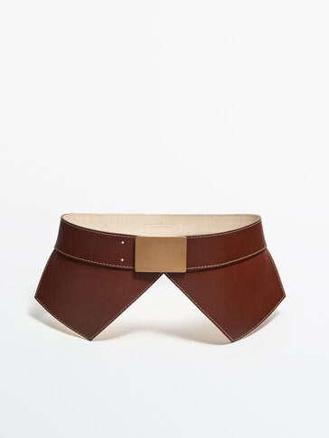 Leather sash belt - Studio
