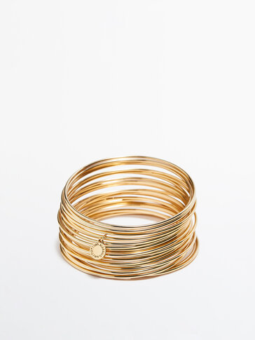 Set of gold-plated bracelets - Studio