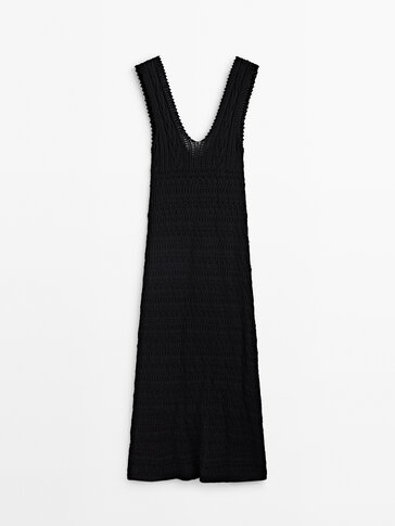 Massimo dutti crochet dress sale