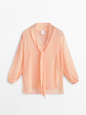 Women's orange shirts - Massimo Dutti