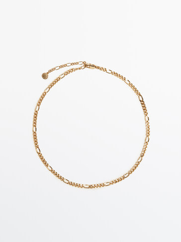 Gold-plated thin chain link necklace - Studio