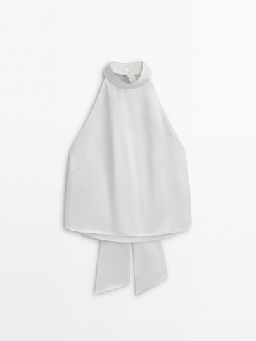 Satin halter top -Studio
