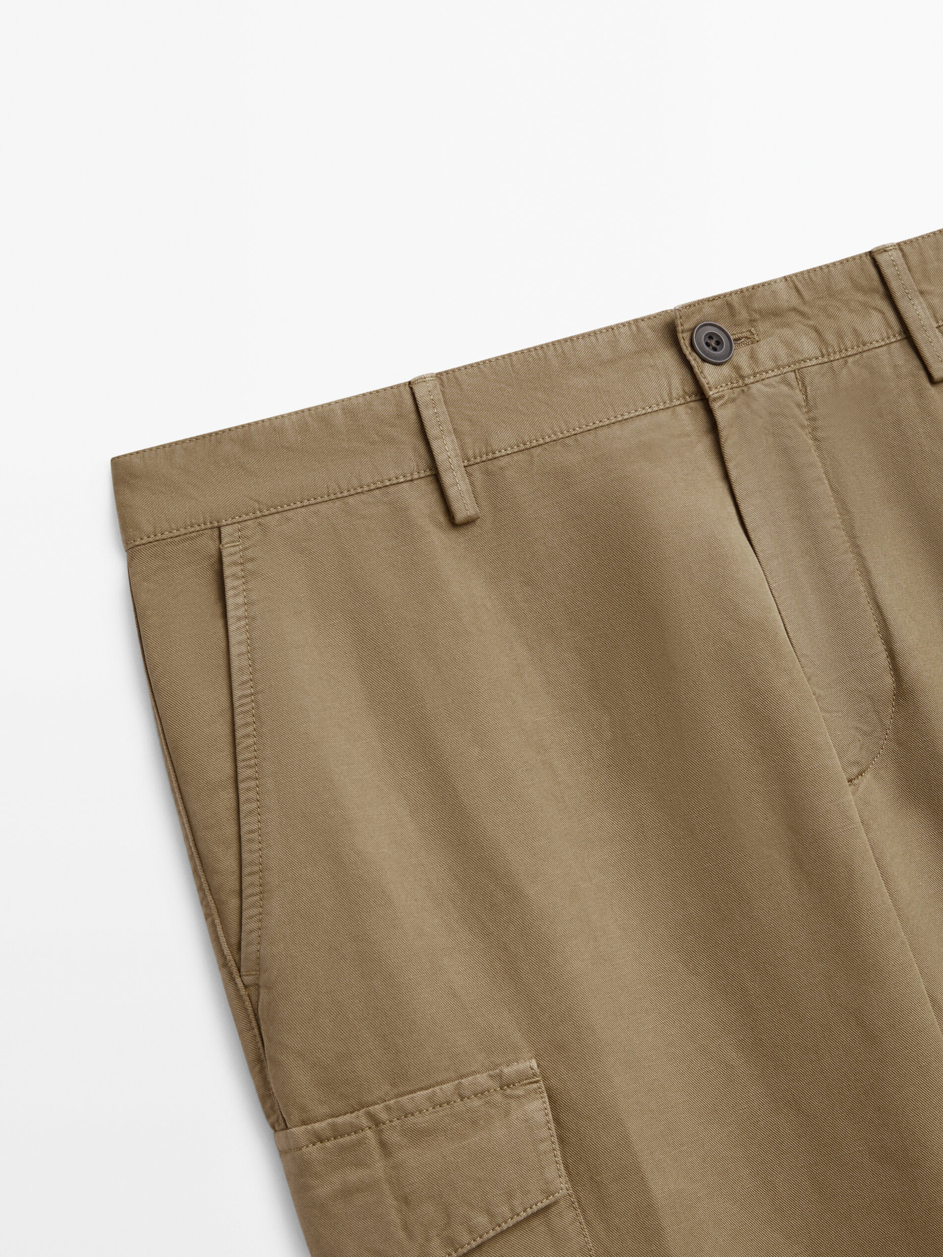 Massimo Dutti Relaxed Fit Cargo Chino Trousers Big Apple Buddy