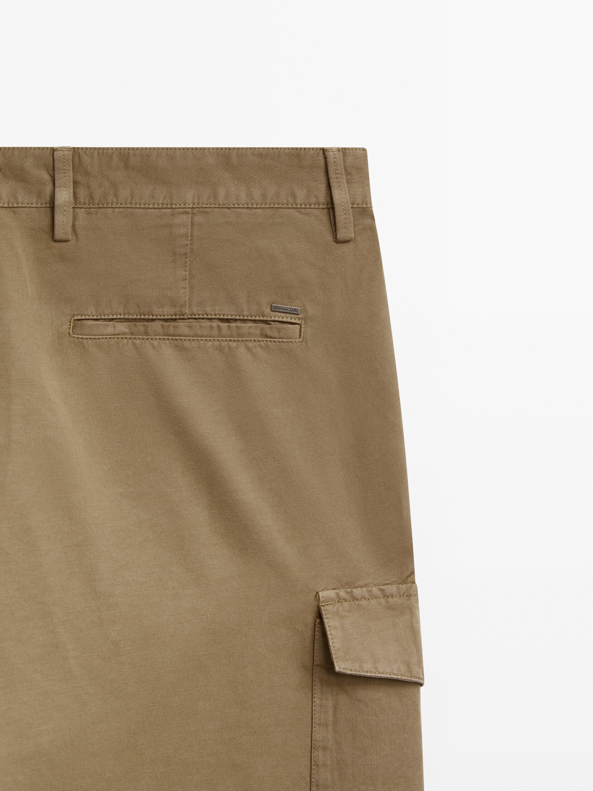 Massimo Dutti Relaxed Fit Cargo Chino Trousers Big Apple Buddy