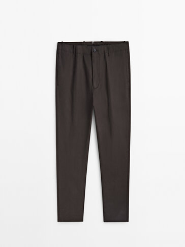 Straight-fit cotton chinos - Studio