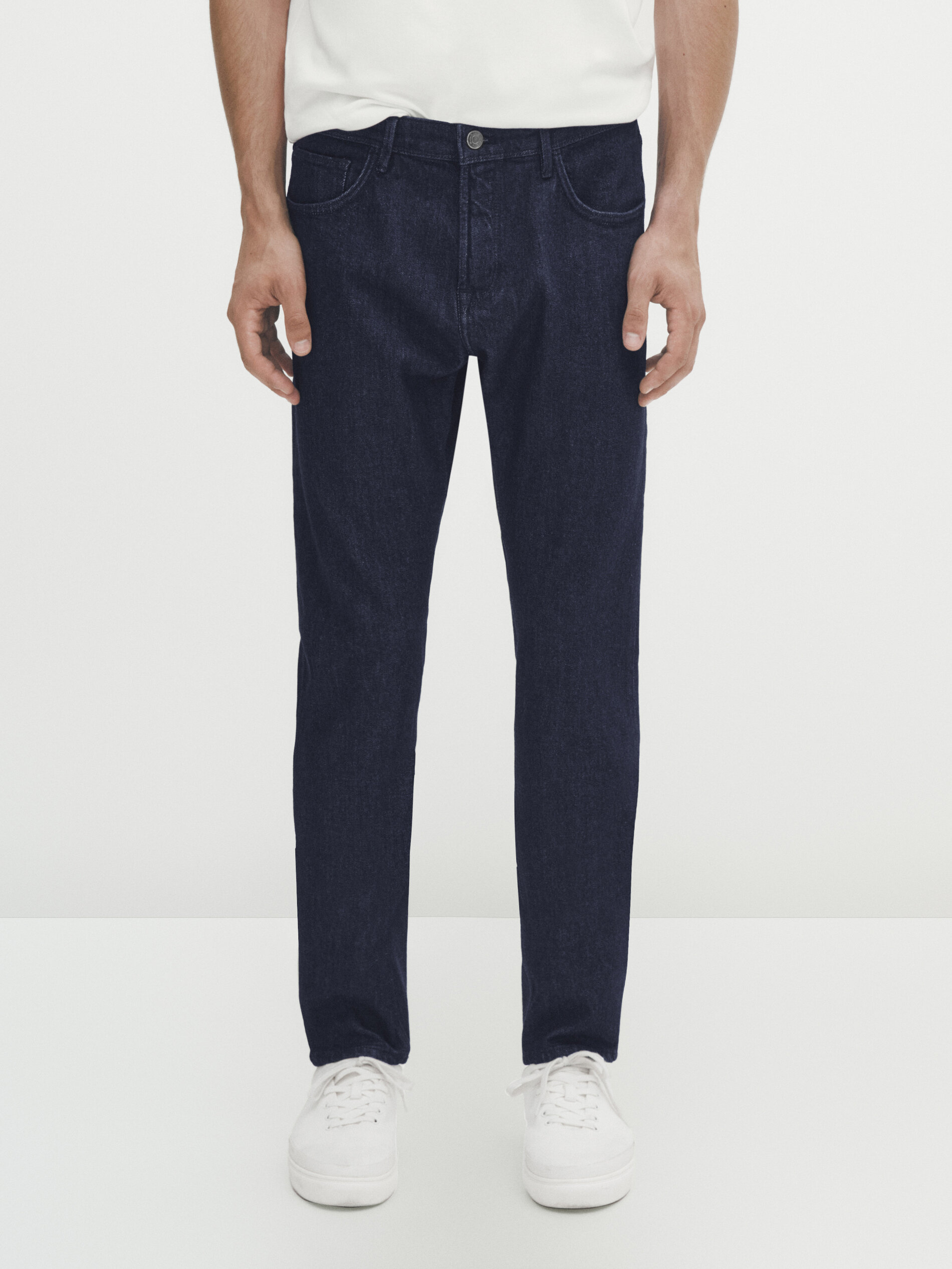 Pantalón vaquero bleach relaxed fit · Indigo · Vestir