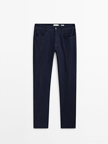 Tapered fit rinse wash co-ordinated jeans