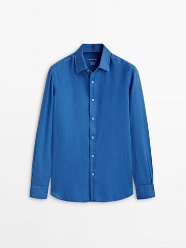 Chemise en pur lin cintrée