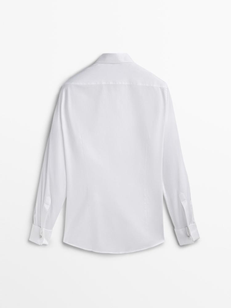 Kopen Wit - Slim Fit - Smart overhemden met enkele manchet, gemakkelijk te onderhouden 3 verpakking van Next België Kopen Wit - Slim Fit - Smart overhemden met enkele manchet, gemakkelijk te onderhouden 3 verpakking van Next België