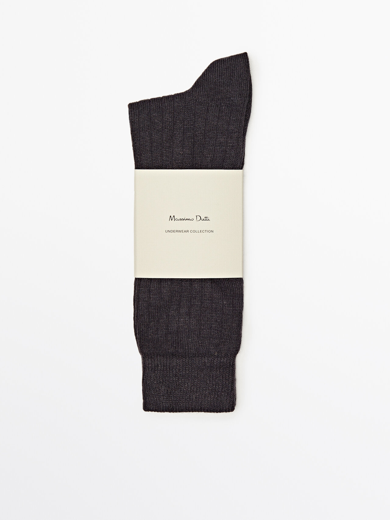 Massimo Dutti Long Ribbed Socks In Petroleum