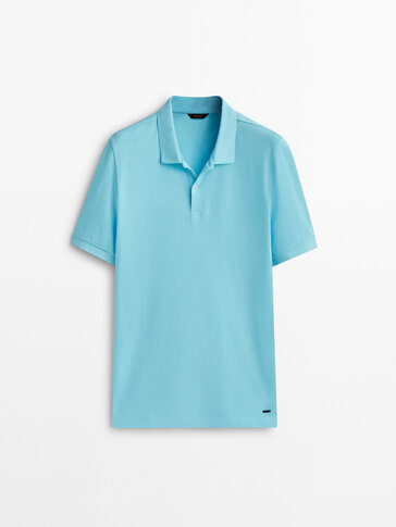 Piqué 100% cotton polo shirt