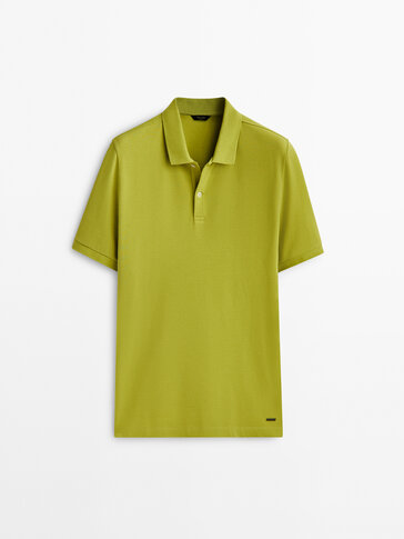 Piqué 100% cotton polo shirt
